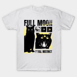 Black Cat - Full Moon T-Shirt